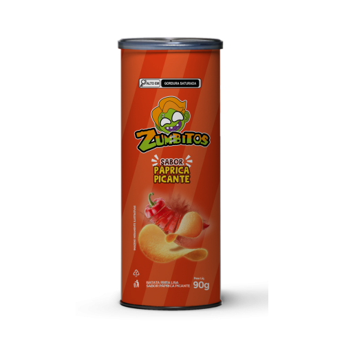 Batata Tubo Zumbitos Páprica Picante 90g