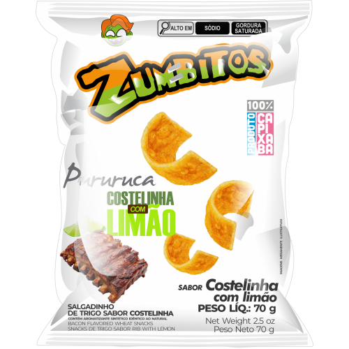 Pellet Zumbitos Bacon Costela com Limão 70g