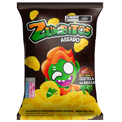Chips Zumbitos Costela na Brasa 70g